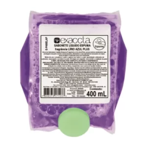 EXACCTA SABONETE LÍQUIDO ESPUMA LÍRIO AZUL PLUS - 400 ml
